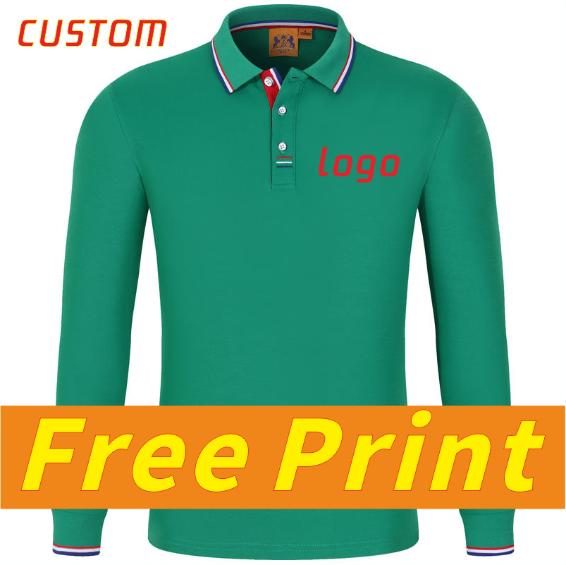Polo Shirt Pique - Polo à manches longues d'automne personnalisé,