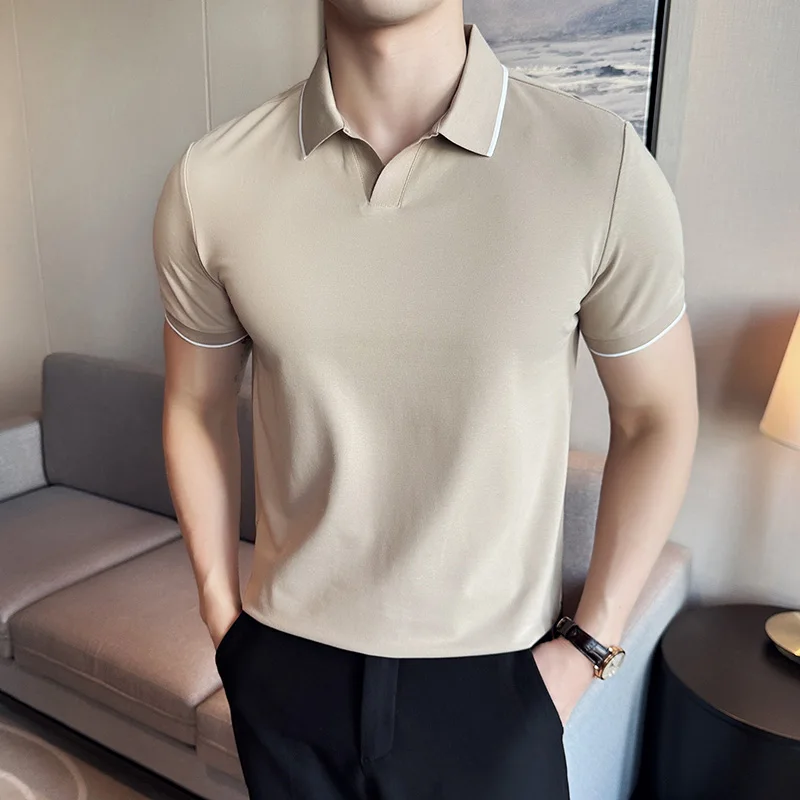 Polo Shirt Pique - Hommes Polo été léger mince Style