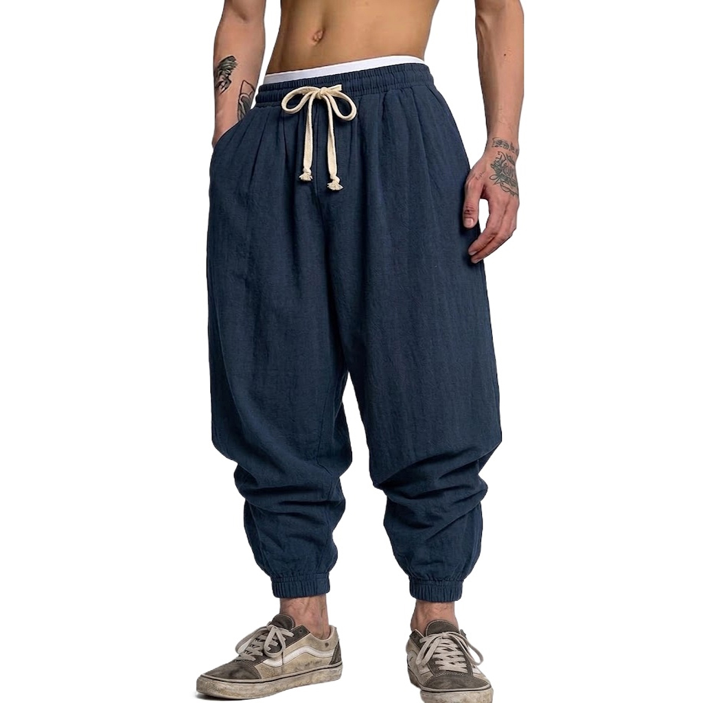 Pantalon Coréen en Coton et Li - Short Linen Drawstring avis et prix