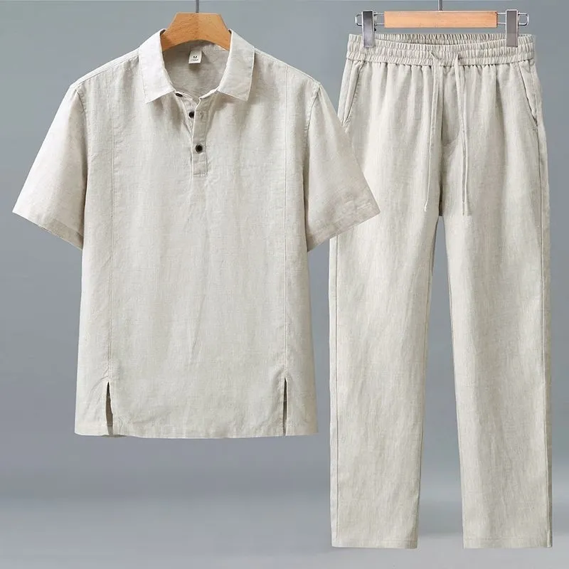 Ensemble deux pièces en lin po - Short Linen Drawstring avis et prix