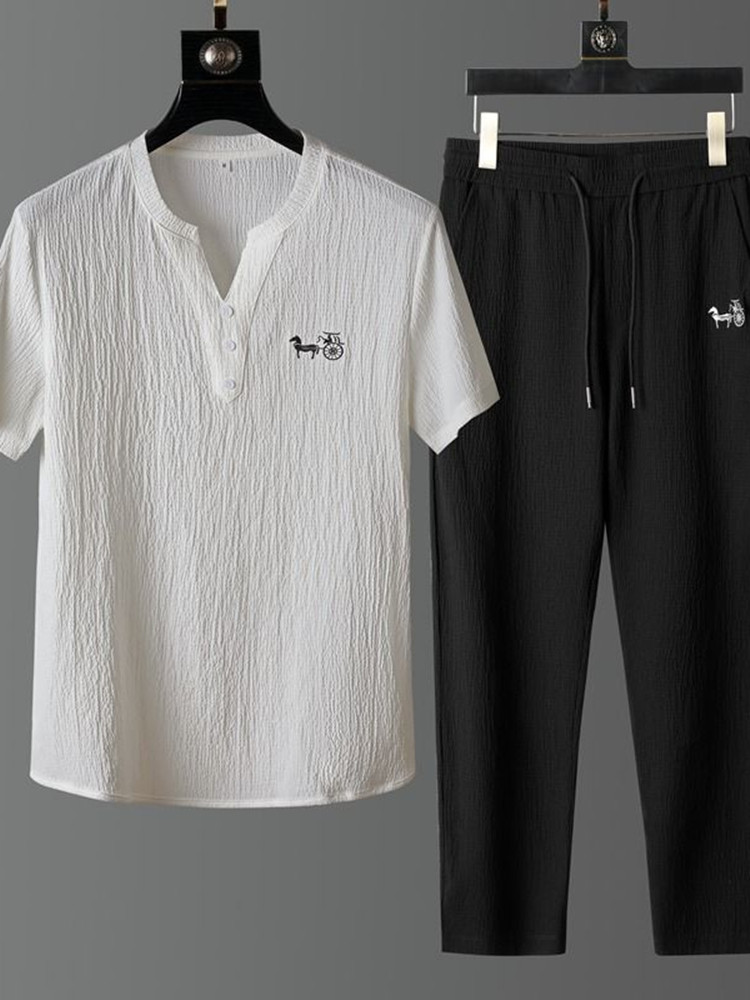 Nouvel ensemble tendance d'été - Short Linen Drawstring avis et prix